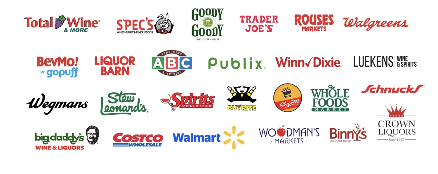 Logos of retail chains in the CAYD CAP portfolio, including Total Wine & More, Spec’s, Trader Joe’s, Publix, Wegmans, Whole Foods Market, Costco, Walmart and Binny’s